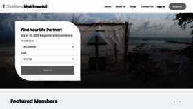 What Christiansmatrimonial.com website looks like in 2024 