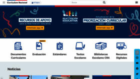 What Curriculumnacional.cl website looks like in 2024 