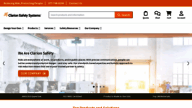 What Clarionsafety.com website looks like in 2024 