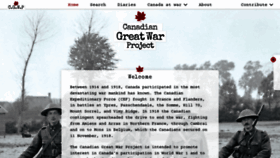 What Canadiangreatwarproject.com website looks like in 2024 