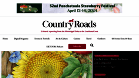 What Countryroadsmagazine.com website looks like in 2024 