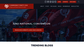 What Cpusa.org website looks like in 2024 