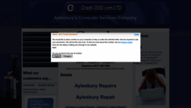 What Crash-2000.com website looks like in 2024 