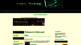 What Critters.org website looks like in 2024 