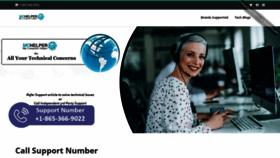 What Call-support-number.com website looks like in 2024 