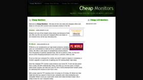What Cheapmonitors.co.uk website looks like in 2024 