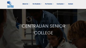 What Centralianseniorcollege.com.au website looks like in 2024 