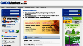 What Caddmarket.com website looked like in 2011 (12 years ago)