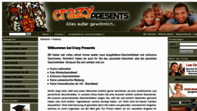 What Crazy-presents.de website looked like in 2011 (12 years ago)