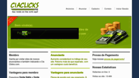 What Ciaclicks.com website looked like in 2011 (12 years ago)