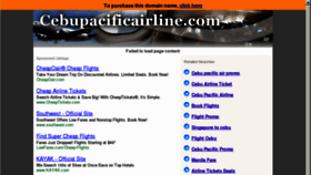 What Cebupacificairline.com website looked like in 2011 (12 years ago)