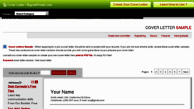 What Coverletter.bigjobportal.com website looked like in 2011 (12 years ago)