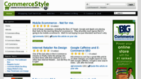 What Commercestyle.com website looked like in 2011 (12 years ago)