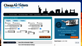 What Cheapairtickets.co.in website looked like in 2011 (12 years ago)