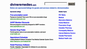 What Divineremedies.com website looked like in 2011 (12 years ago)