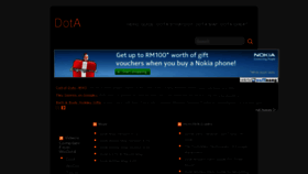 What Dota.textmalaysia.com website looked like in 2011 (12 years ago)