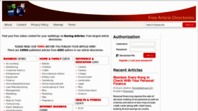 What Duringarticles.info website looked like in 2012 (12 years ago)