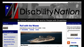 What Disabilitynation.net website looked like in 2012 (12 years ago)