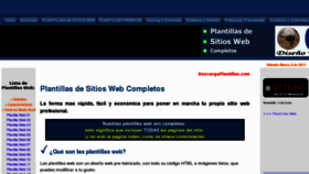 What Descargaplantillas.com website looked like in 2012 (12 years ago)