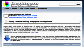 What Desktopro.com website looked like in 2012 (12 years ago)