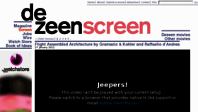 What Dezeenscreen.com website looked like in 2012 (12 years ago)