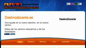 What Destinodocente.es website looked like in 2012 (12 years ago)