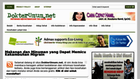 What Dokterumum.net website looked like in 2012 (12 years ago)