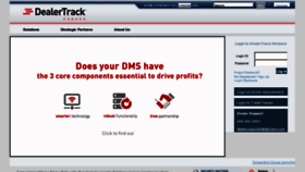 What Dealertrack.ca website looked like in 2012 (12 years ago)