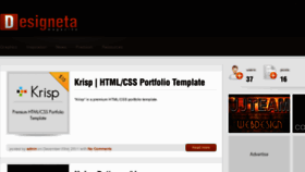 What Designeta.com website looked like in 2012 (12 years ago)