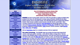What Digihire.com.au website looked like in 2012 (11 years ago)