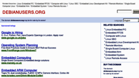 What Debianusers.org website looked like in 2011 (13 years ago)