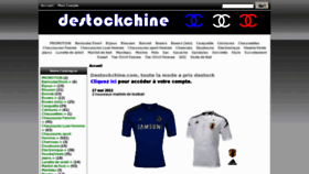 What Destockchine.com website looked like in 2012 (11 years ago)
