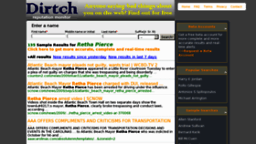 What Dirtch.com website looked like in 2011 (13 years ago)