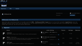 What Dxboard.de website looked like in 2012 (11 years ago)