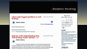 What Dolphinhosting.net website looked like in 2012 (11 years ago)