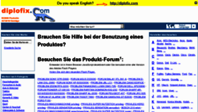 What Diplofix.de website looked like in 2012 (11 years ago)