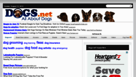 What Dogs.net website looked like in 2012 (11 years ago)