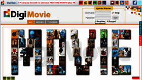 What Digimovie.ws website looked like in 2012 (11 years ago)