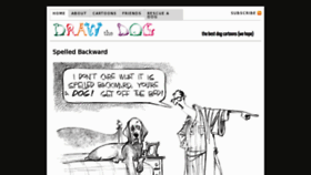 What Drawthedog.com website looked like in 2012 (11 years ago)