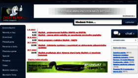 What Digitalnik.cz website looked like in 2012 (11 years ago)