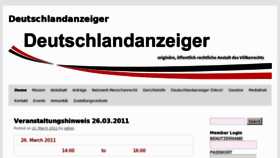 What Deutschlandanzeiger.com website looked like in 2011 (13 years ago)