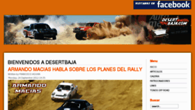 What Desertbaja.com website looked like in 2012 (11 years ago)