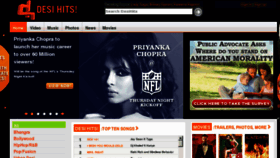 What Desihits.com website looked like in 2012 (11 years ago)