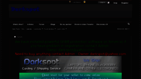 What Darkspot.info website looked like in 2012 (11 years ago)
