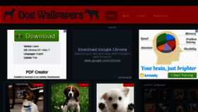 What Dog-wallpapers.com website looked like in 2012 (11 years ago)