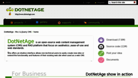 What Dotnetage.com website looked like in 2012 (11 years ago)