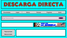 What Descargadirecta.biz website looked like in 2012 (11 years ago)