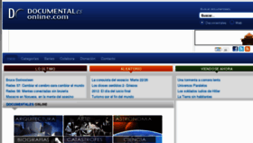 What Documentalesonline.com website looked like in 2012 (11 years ago)