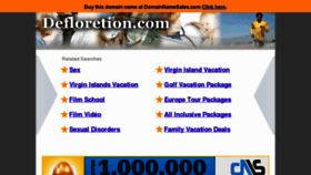 What Defloretion.com website looked like in 2012 (11 years ago)