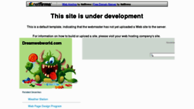 What Dreamwebworld.com website looked like in 2012 (11 years ago)